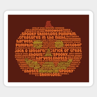 Words of a Jack O Lantern [spooky] Sticker